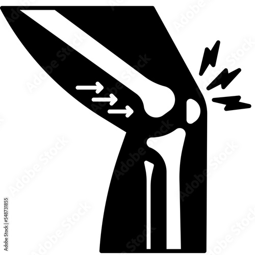 dislocated knee icon
