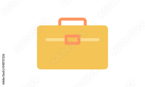 Briefcase icon and portfolio flat line symbol.  © PaleStudio