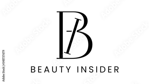 Name Initials Lettters BI Creative Luxury Logo Design