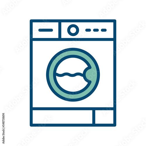 washing machine icon vector design template in white background
