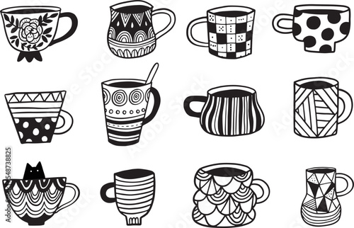 doodle mug set