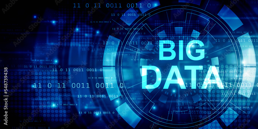 Fototapeta premium2d illustration abstract Big data 