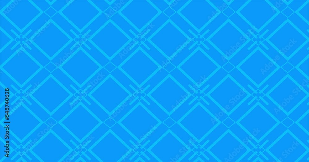 Blue simple abstract background with square tile pattern animation Blue simple abstract background with square tile pattern animation