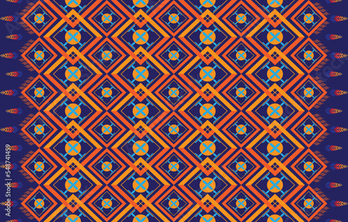 Sacral tribal ethnic motifs geometric vector background. Beautiful gypsy geometric shapes sprites tribal motifs clothing fabric textile print traditional design with triangles