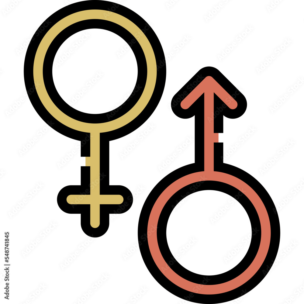 gender filled outline icon gender filled outline icon
