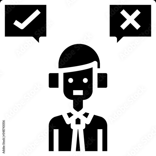 complaint glyph icon