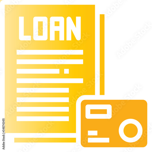 loans gradient line icon