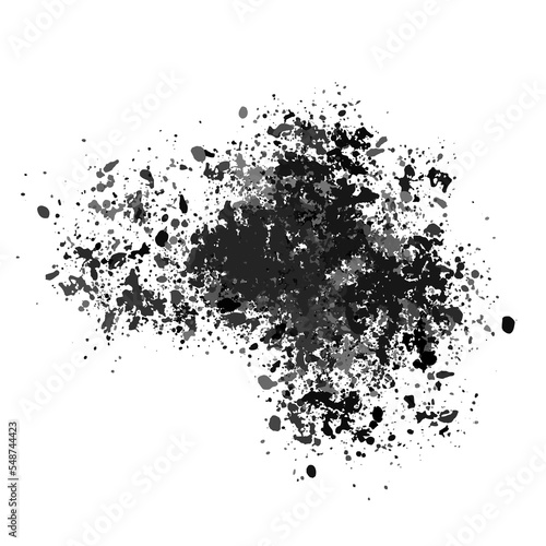 PNG black texture, lots of shards of different sizes. Blot, paint splashes or pieces of chalk