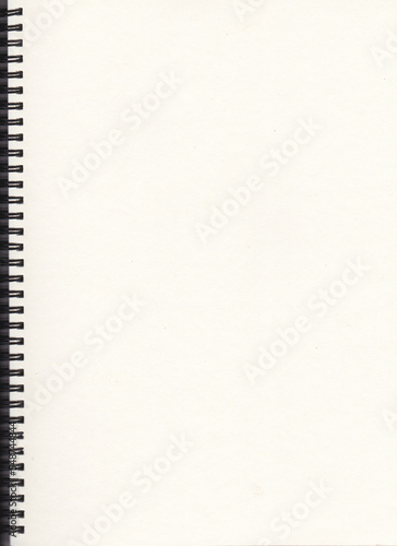 blank notebook, top view