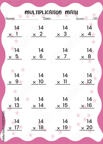 Multiplication Math for Kids.
This is the perfect Kid's Multiplication Math. You can simply use it for kids.
Children's design, Printable bookmarks for kids. Times tables template.