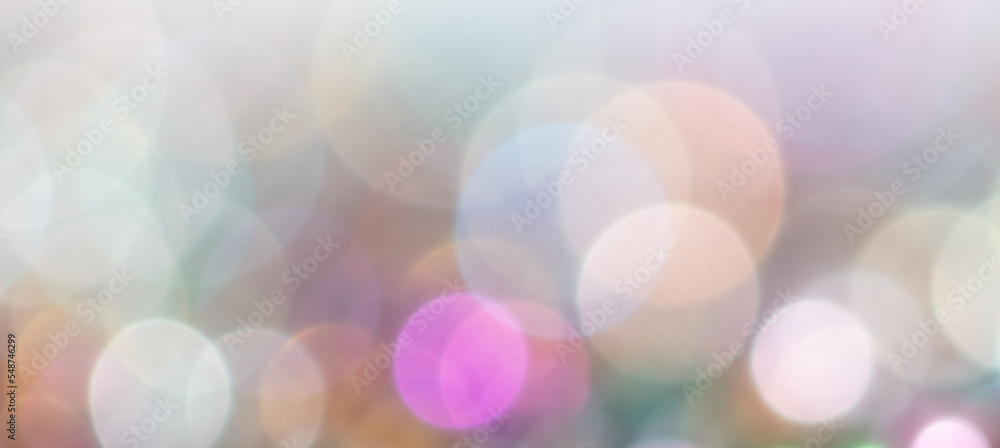 Fototapeta premium Multicolored festive bokeh as background.