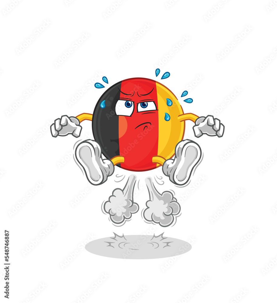 belgium fart jumping illustration. character vector belgium fart jumping illustration. character vector