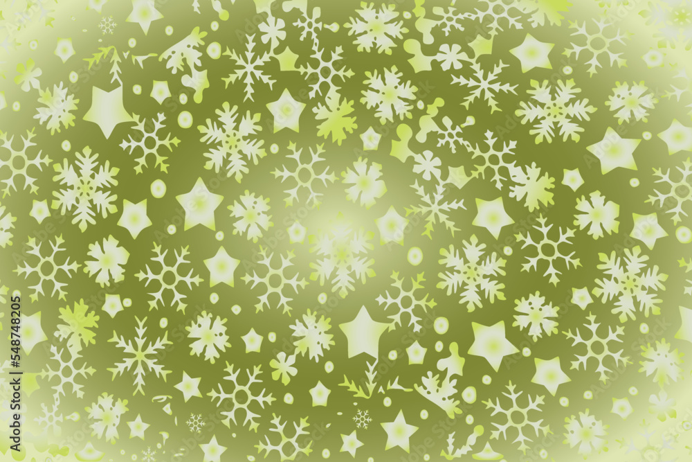 New Year decorative background with snowflakes and stars New Year decorative background with snowflakes and stars