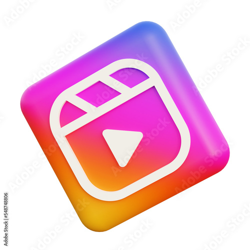 Vilniansk, Ukraine - November, 2022: Instagram Reels logo icon, gradient colorful symbol for smartphones. Icon social media.