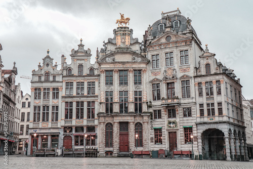 The great market in Brussels, the capital of Belgium.