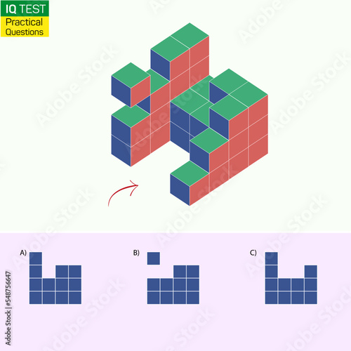 Find the Missing Piece. Shape completion questions, Find next shape