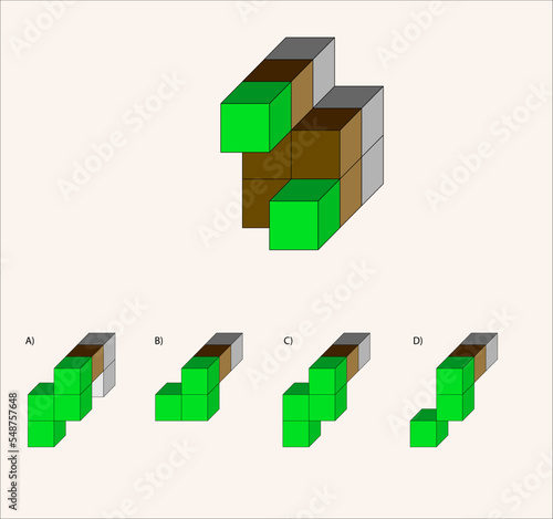 Find the Missing Piece. Shape completion questions, Find next shape