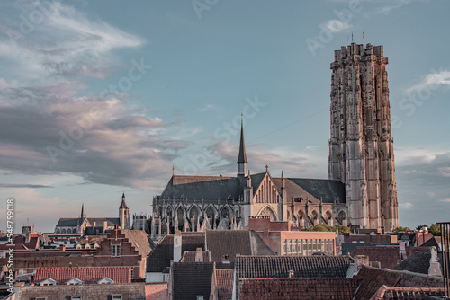 Fényképezés The beautiful, underrated city of Mechelen in Belgium with stunning architecture