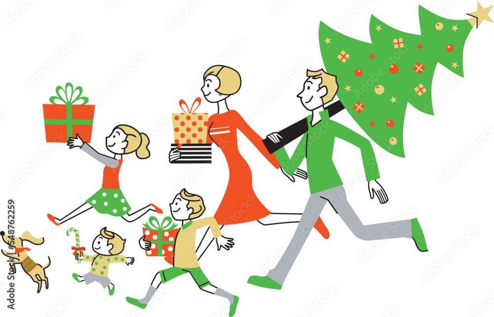 Fototapeta premium クリスマス イメージ 家族 イベント