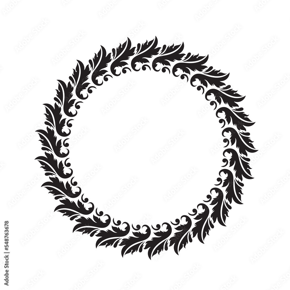 Floral round frame decoration. Perfect for invitations, greeting cards, quotes, blogs, Wedding Frames, posters Floral round frame decoration. Perfect for invitations, greeting cards, quotes, blogs, Wedding Frames, posters