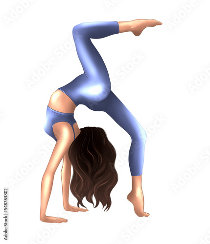 Yoga poses. Healthy Lifestyle, sport