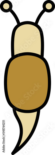 ミニ昆虫イラストアイコン カタツムリ