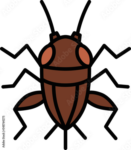 ミニ昆虫イラストアイコン コオロギ