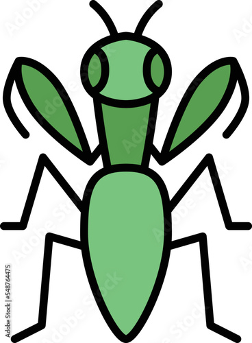 ミニ昆虫イラストアイコン カマキリ