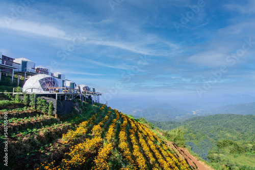 Φωτογραφία Landscape Doi Mon Jam flower garden Homestay Tourist attractions in Mae Rim Dist