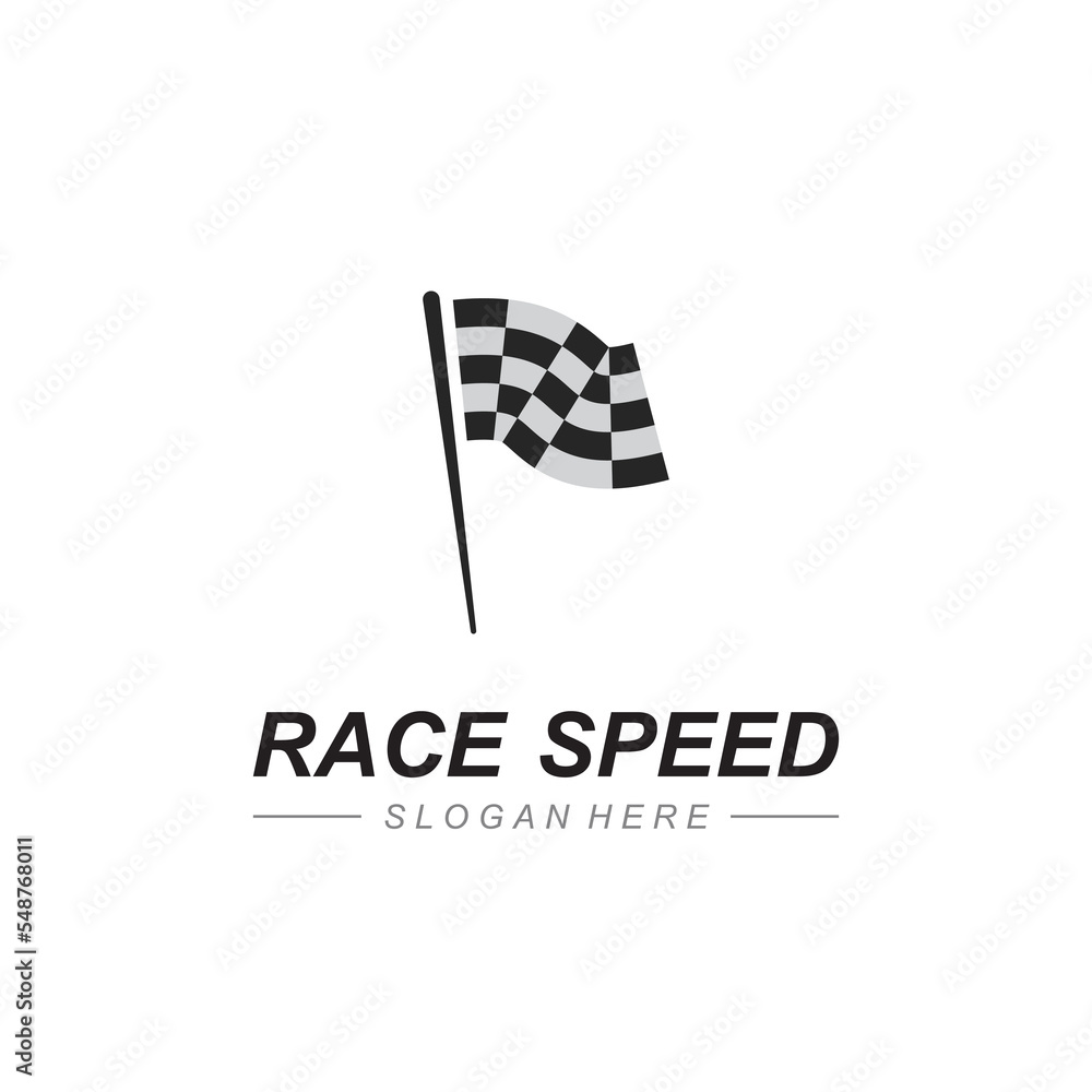 Race flag icon design