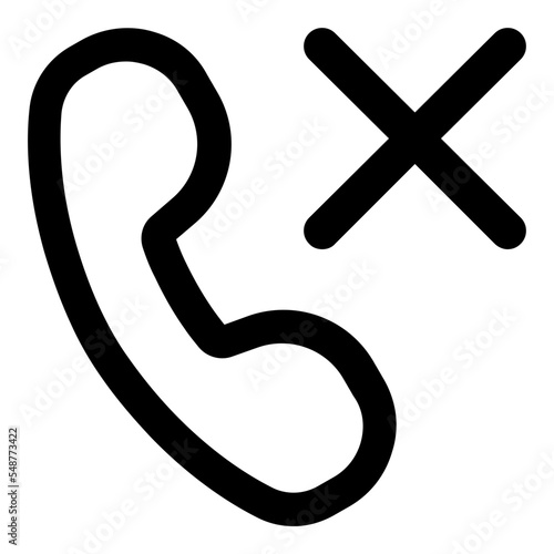 phone disconnected icon