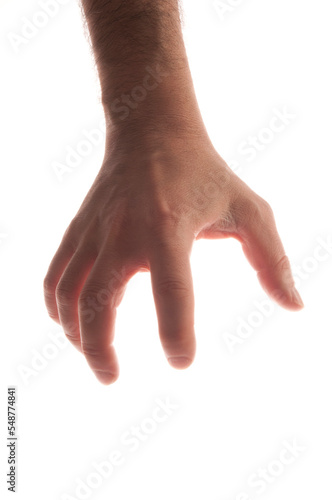 male hand grabbing