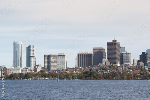 City skyline at the river	

