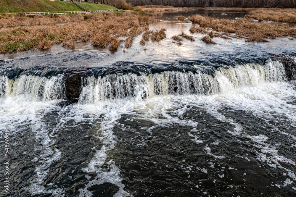 Fototapeta premium Venta Rapid waterfall - Ventas Rumba, the widest waterfall in Europe