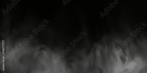 White smoke puff isolated on transparent black background. PNG. Steam explosion special effect. Effective texture of steam, fog, smoke png. Vector.