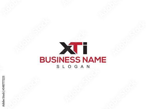 Awesome Three Letter XTI Logo Icon Design photo