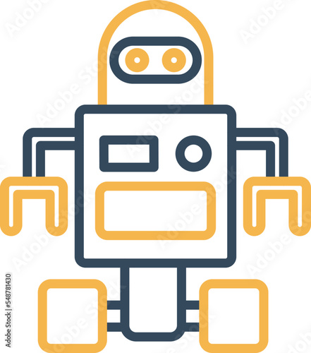 Space robotVector Icon which is suitable for commercial work and easily modify or edit it
 photo