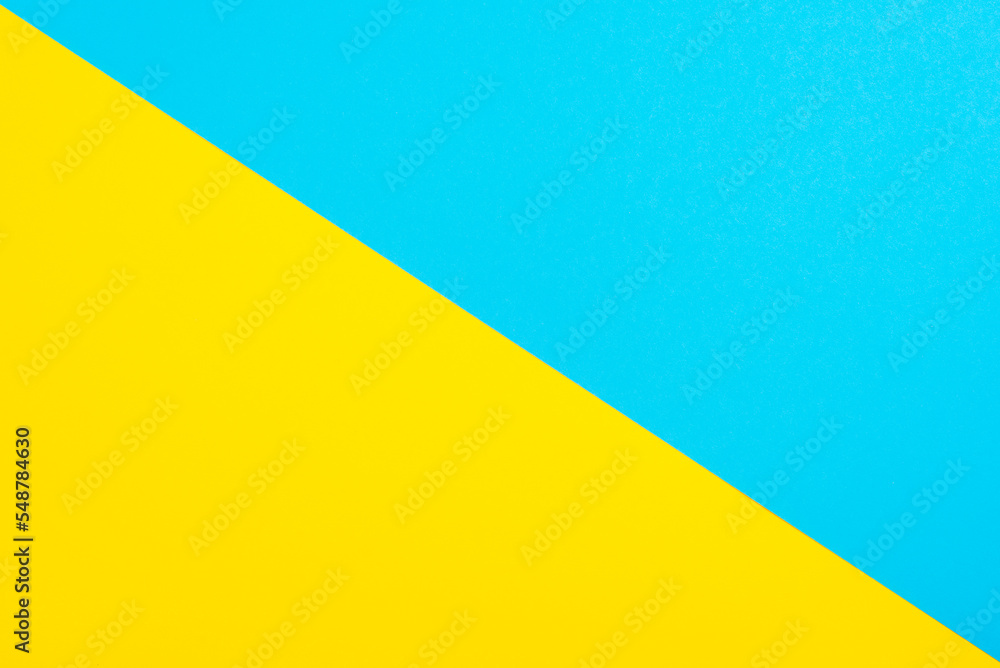 Blue and yellow abstract background, texture. Flat lay, copy space Blue and yellow abstract background, texture. Flat lay, copy space