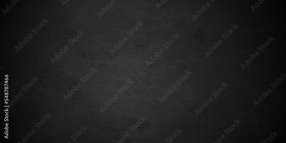 Black texture chalk board and black board background. stone concrete texture grunge backdrop background anthracite panorama. Panorama dark grey black slate background or texture.