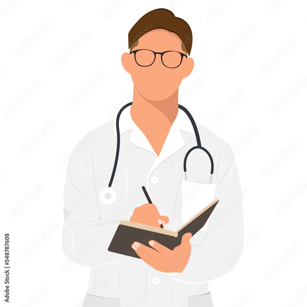 Fototapeta premium doctor with clipboard