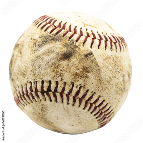 a single used baseball