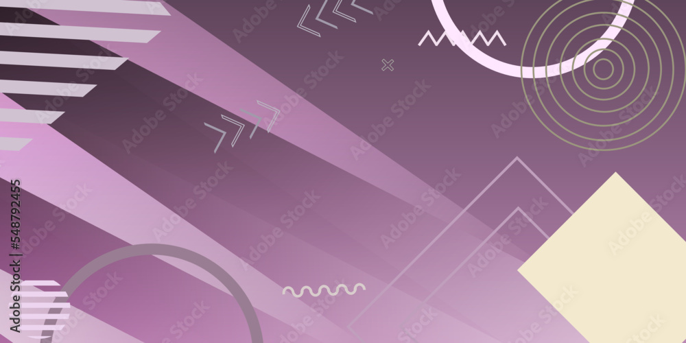 Fototapeta premium Purple simple texture background. Dynamic 3D background minimal modern concept simple memphis