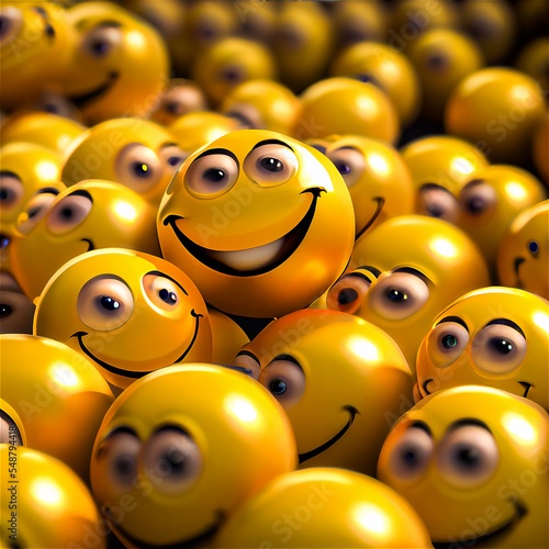 Yellow smiling sphere