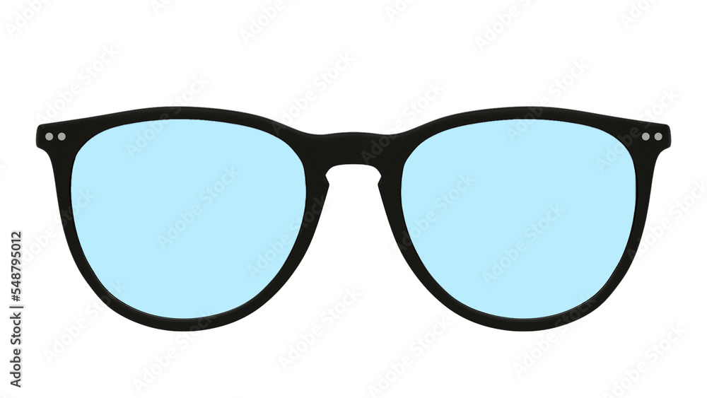 Lunettes de vue sur fond transparent 
