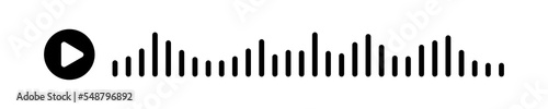 Audio wave. icon sound song. EQ. Podcast wave. Symbols on isolated background. Voice message. Vector illustration.