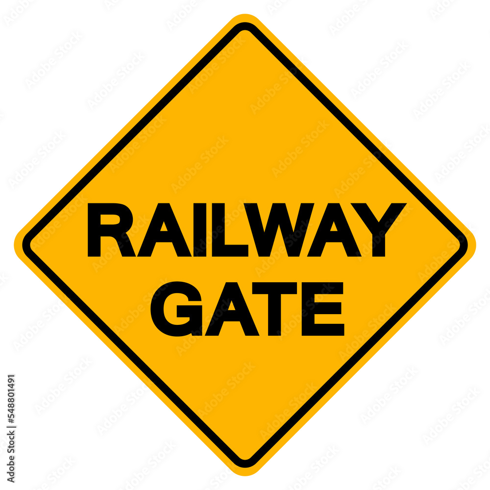 Railway Gate Symbol Sign, Vector Illustration, Isolated On White Background Label .EPS10 Railway Gate Symbol Sign, Vector Illustration, Isolated On White Background Label .EPS10