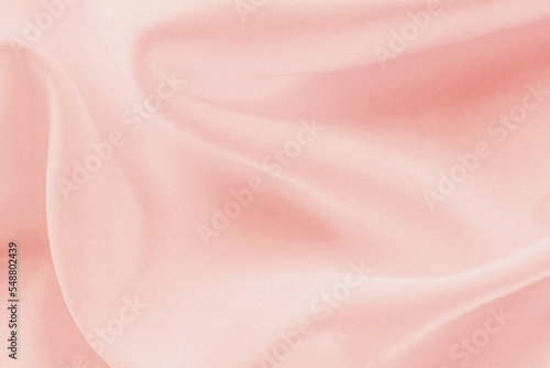 folds of pink silk fabric texture background