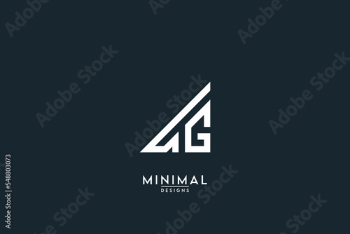 Abstract letter TG, GT, T, G business Logo Design Vector Template Element.