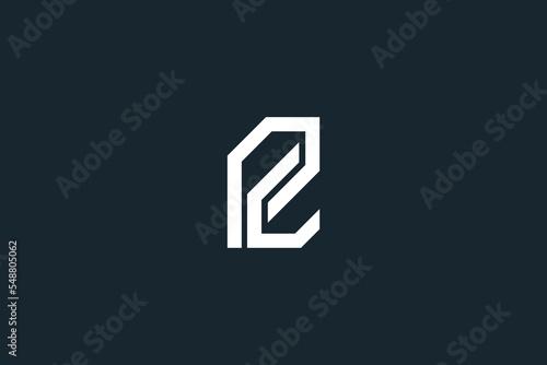 Abstract PC, CP, P, C Letters Logo Initial Based Monogram Icon Vector.