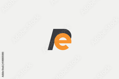 Abstract PE, EP, P, E Letters Logo Initial Based Monogram Icon Vector.